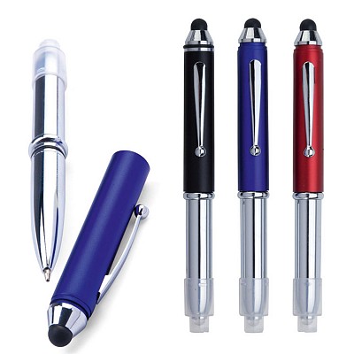 Pix din aluminiu cu lanterna si touch pen - AP791812 pixuri din aluminiu cu lanterna si touch pen AP791812