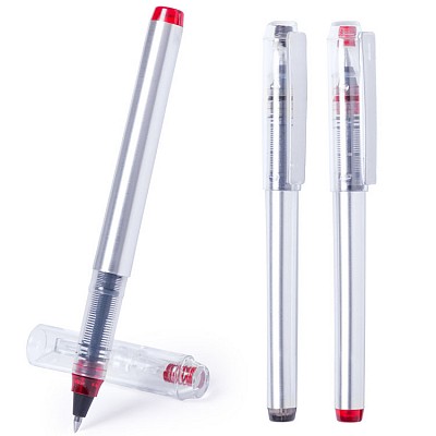 Pix argintiu din plastic cu gel si capac - AP781643 pixuri promotionale din plastic cu gel si capac AP781643