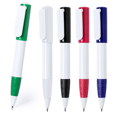 Pix cu corp bicolor robust si agatatoare lata - AP781642 pixuri promotionale groase cu agatatoare lata AP781642