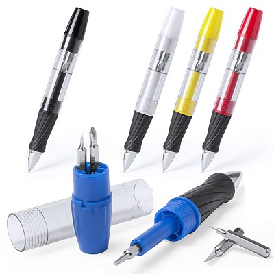Pix multifunctional din plastic cu capete de surubelnita - AP781542 pixuri promotionale cu capete de surubelnita AP781542