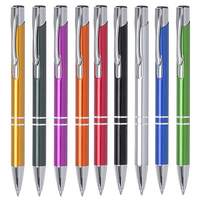 Pix din aluminiu cu corp colorat si accesorii argintii - AP781544 pixuri promotionale din aluminiu cu corp colorat AP781544