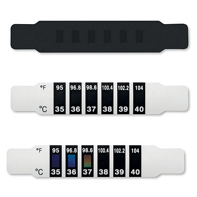 Banda din plastic cu indicator de temperatura de unica folosinta - MO9973 benzi cu indicator de temperatura MO9973