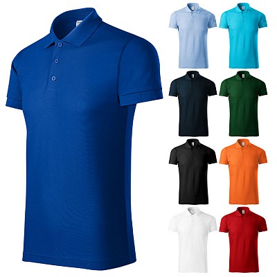 Tricou barbatesc din bumbac si poliester cu guler polo - ADP21 tricouri promotionale barbatesti cu guler polo Adler ADP21