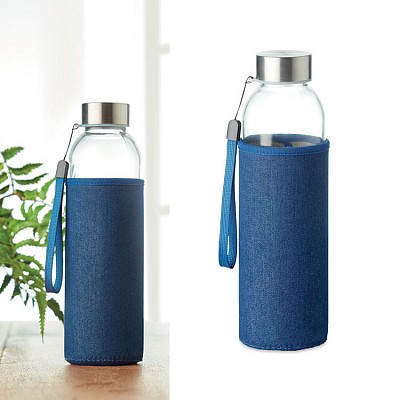 Bidon din sticla cu husa din neopren - MO6192 bidoane din sticla cu husa si maner MO6192