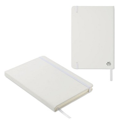 Carnetel A5 cu husa antibacteriana si 96 pagini liniate - MO6141 carnetele antibacteriene cu snur elastic MO6141