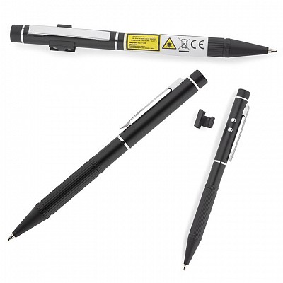 Pix metalic cu indicator laser si agatatoare subtire eleganta - 19673 pixuri cu indicator laser si agataoare subtire 19673