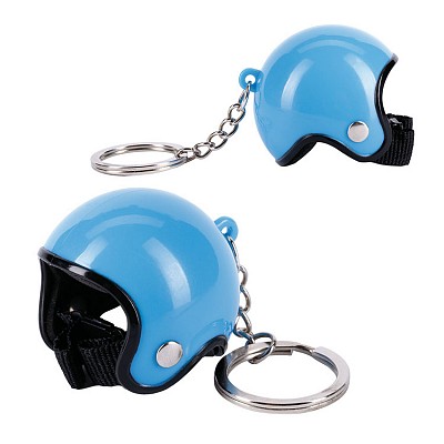 Breloc metalic cu forma de casca si inel pentru chei - R73144 brelocuri promotionale cu forma de casca R73144