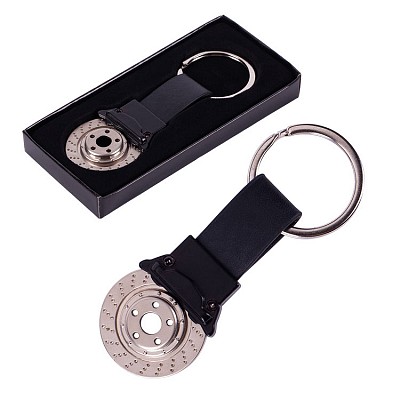 Breloc metalic cu forma de disc de frana si agatatoare - R73159 brelocuri metalice cu forma de disc de frana R73159