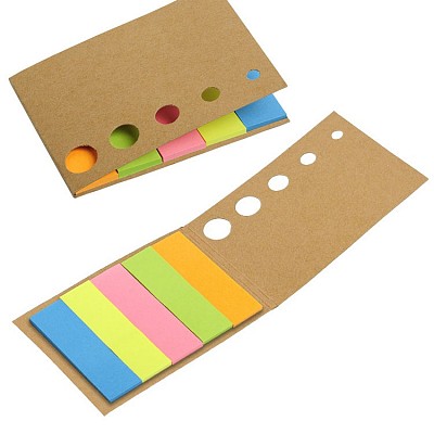 Set de etichete colorate adezive si coperta din carton - R73826 seturi de etichete colorate adezive R73826