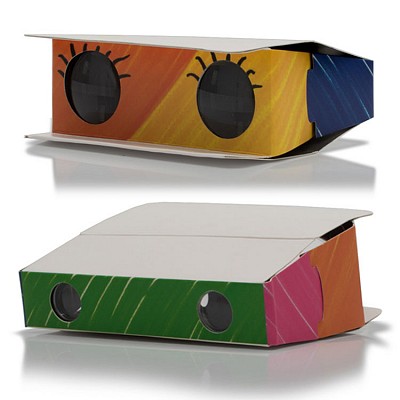 Binoclu din carton cu zoom 3x - R64027 binoculuri din carton R64027