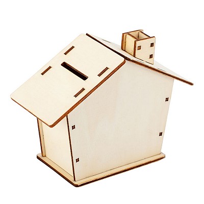 pusculite din lemn cu forma de casa R91023