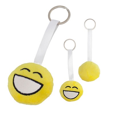Breloc cu jucarie din plus cu forma de smile face - R73832 brelocuri din plus cu smiley face R73832