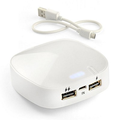 Powerbank dublu cu capacitate de 6000 mAh - 45040 powerbank uri cu 2 porturi USB si capacitate de 6000 mAh 45040