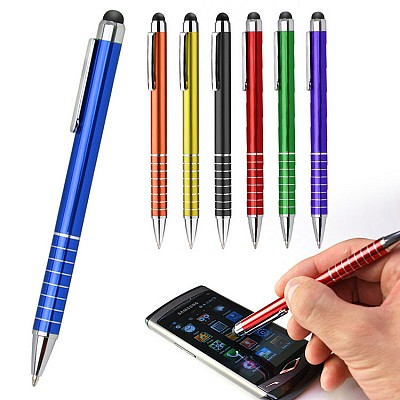 Pix metalic colorat cu touchpen negru - 19226 pixuri metalice colorate cu touch pen negru 19226