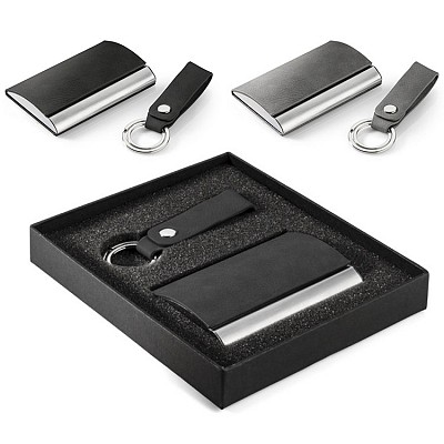 Set de cadou compus din port card si breloc - 17694 seturi de cadou cu portcard si breloc 17694