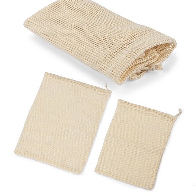 Set de saculeti reutilizabili pentru fructe si legume - 16523 saculeti reutilizabili din bumbac pentru fructe si legume 16523