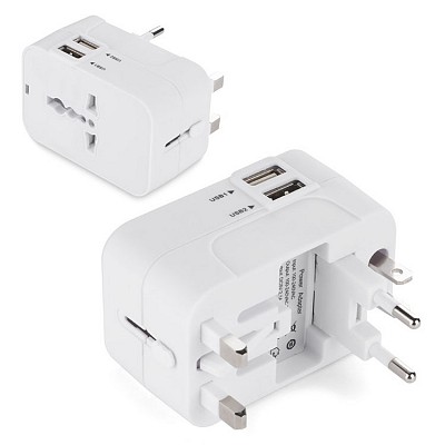 Adaptor universal cu 2 porturi USB - 09110 adaptoare universale cu 2 porturi USB 09110