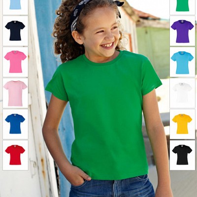 61 005 00 Tricouri promotionale pentru copii colorate Kids Valueweight T Fruit of the Loom
