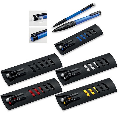 Set de pix cu creion mecanic si cutie etui - 12529 seturi de pixur cu creioane mecanice 12529