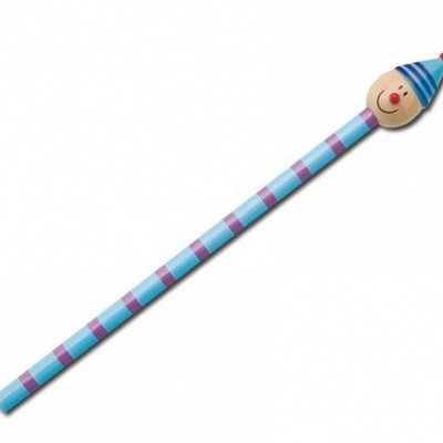 Creion din lemn cu figurina - 13950 13950 20 Creioane din lemn cu figurina Clown