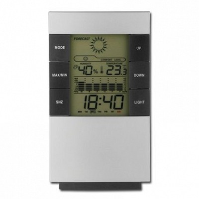 Ceas de birou cu statie meteo - 42052 42052 19 Statii meteo multifunctionale