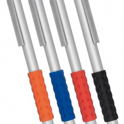 Pix metalic cu grip colorat - 1101630 1101630 pixuri promotionale cu grip din cauciuc