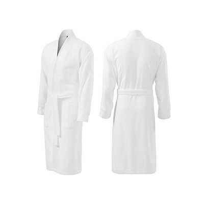 Halat alb unisex cu adaos de bambus - AD953 halate de baie unisex Adler AD953
