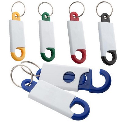 Breloc cu carabina din plastic - AP809356 AP809356 brelocuri promotionale cu carabine din plastic