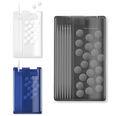 Cutie din plastic cu 30 de dropsuri si sapte scobitori - MO8836 MO8836 cutii din plastic cu dropsuri si scobitori