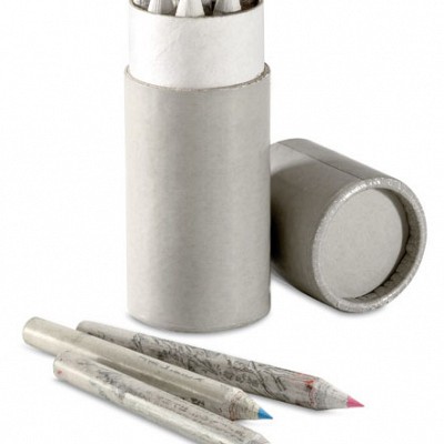 Set cu 12 creioane ecologice - IT3782 IT3782 set cu 12 creioane colorate din hartie