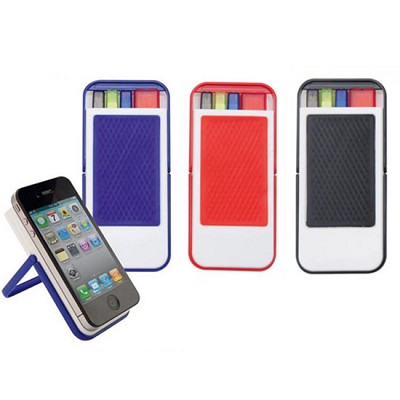 Suport de telefon cu instrumente de scris - AP791749 AP791749 06 Suporturi promotionale de telefon disponibile in 3 culori cu instrumente de scris