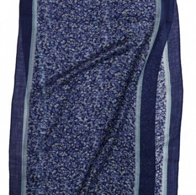 Esarfa albastra de lux din lana - Cacharel CFB206 esarfe de lux din lana Cacharel CFB206