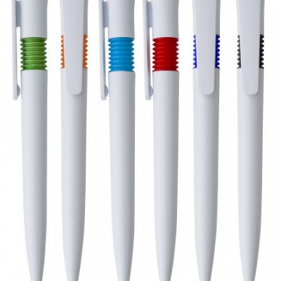 Pix din plastic cu spirala colorata - 6597 6597 pixuri promotionale din plastic
