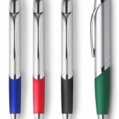 Pix cu grip din plastic colorat - Tornado 3366 3366 pixuri promotionale din plastic cu grip colorat