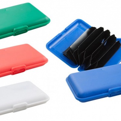 Port card din plastic cu 6 compartimente - AP809415 AP809415 Port carduri promotionale din plastic cu 6 compartimente