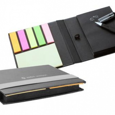 Notepad negru cu pix alb - AP810368 AP810368 notepad uri de lux cu hartie neagra si pix alb