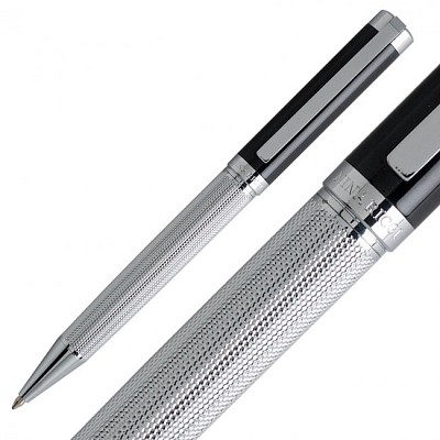 Pix cu corp metalic argintiu si finisari negre - Cisele RST4574 RST4574 pixuri metalice de lux Nina Ricci Cisele