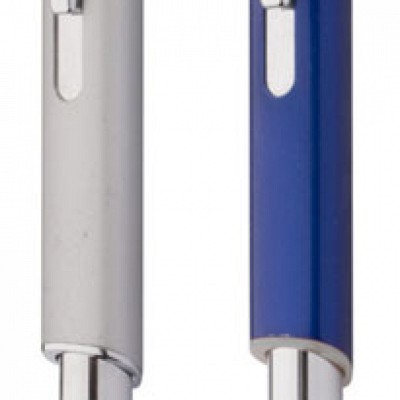 Pix metalic cu accesorii argintii - AP63810 AP63810 Pixuri promotionale metalice cu accesorii argintii