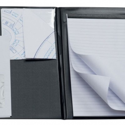 Mapa din PVC cu notes 30 de file - 8521 mape promotionale cu blocnotes A4 Fillmore 8521