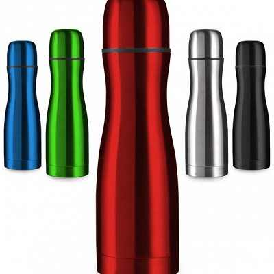 Termos colorat cu forma ergonomica - 4790 termosuri metalice colorate 4790