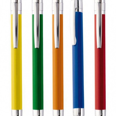 Pix din metal cu finisari cromate - 11753 11753 pixuri promotionale metalice cu finisari cromate si clips subtire