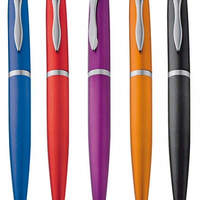 Pix metalic cu corp colorat - 17807 17807 pixuri metalice cu corp colorat disponibil in 5 culori