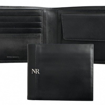Portofel Nina Ricci din piele naturala neagra - RLM219 Portofele Nina Ricci din piele naturala neagra Embleme RLM219