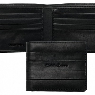 Portofel din piele cu buzunar dublu pentru bancnote - LLW424 LLW424 portofele Christian Lacroix din piele naturala Layer