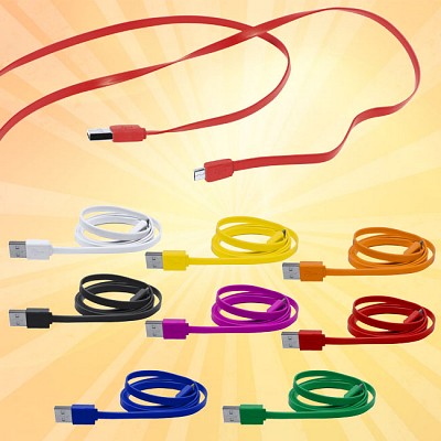 Cablu colorat USB - AP741947 cabluri promotionale USB AP741947 culungime de 50 cm