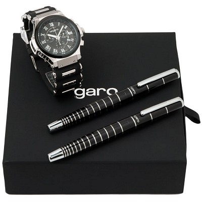 Set de ceas Ungaro barbatesc cu pix si stilou de lux - UPMSS850 UPMSS850 seturi de ceasuri Ungaro cu pix si stilou de lux