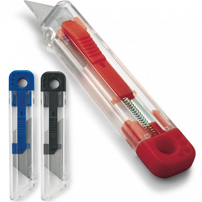 Cutter in carcasa transparenta - IT3011 cuttere promotionale colorate IT3011