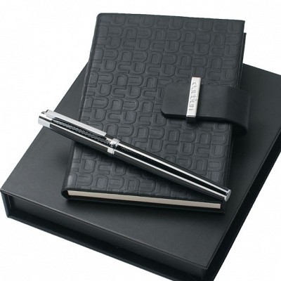 Carnetel A6 Ungaro cu pix de lux cu capac - UPNR474 UPNR474 carnetele Ungaro cu pixuri metalice