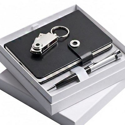 Set Nina Ricci cu carnetel pix si breloc cu memorie USB - RPBNU218 RPBNU218 cadouri de lux Nina Ricci pix cu carnetel si memory stick