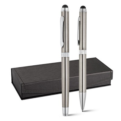Set de pixuri metalice cu stylus pen pentru touch screen - Cannes 91833 seturi de pixuri cu stylus pen 91833 Cannes